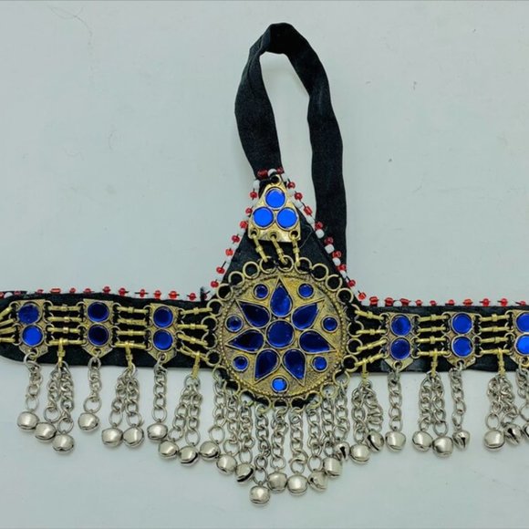 Handmade Ethnic Headpiece, Hair jewelry, Afghan Kuchi Headpiece Matha Patti,